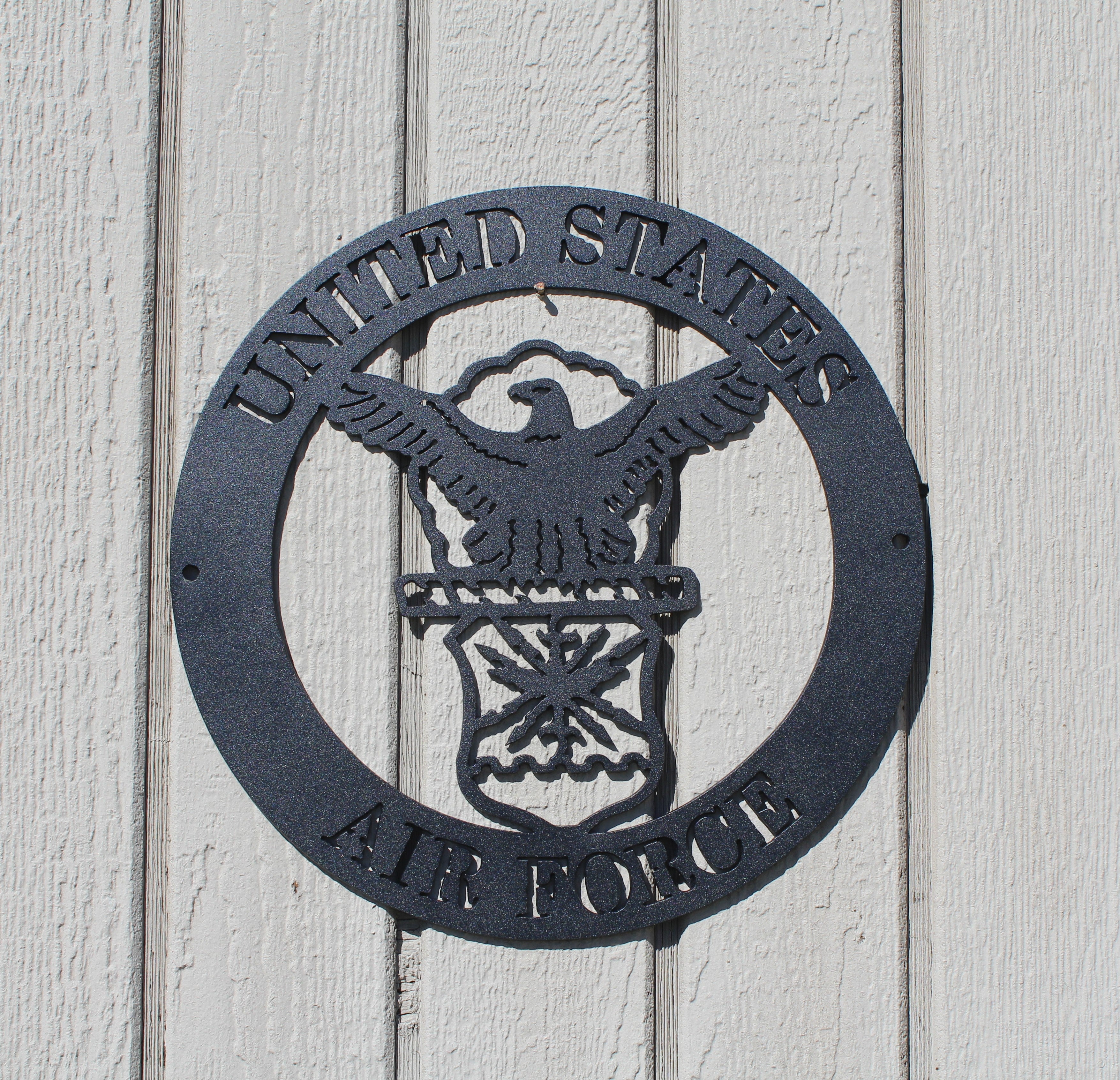 Tattered Flag w/Air Force Logo Metal Wall Art
