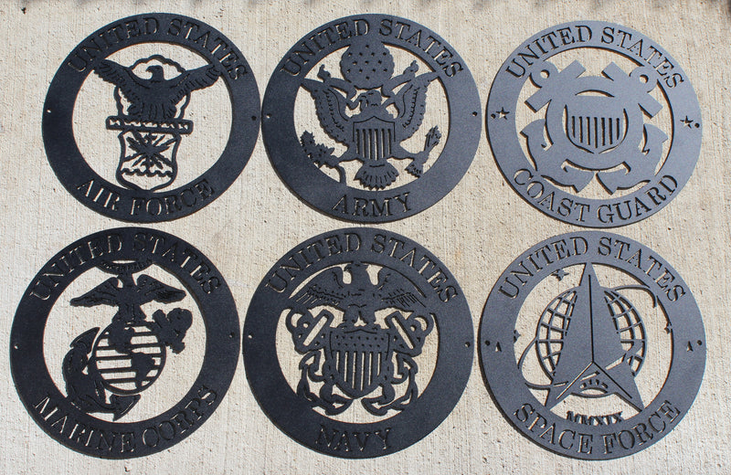 Armed Forces Metal Wall Art