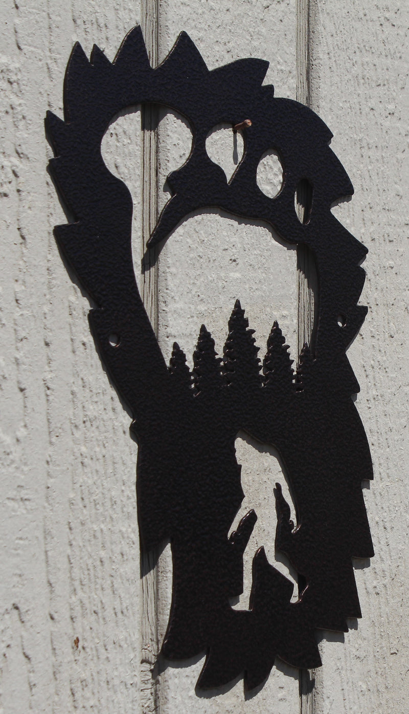 Bigfoot in Foot Metal Wall Art