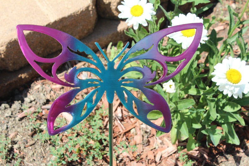 Butterfly/ Dragonfly Yard Stakes Metal Decor