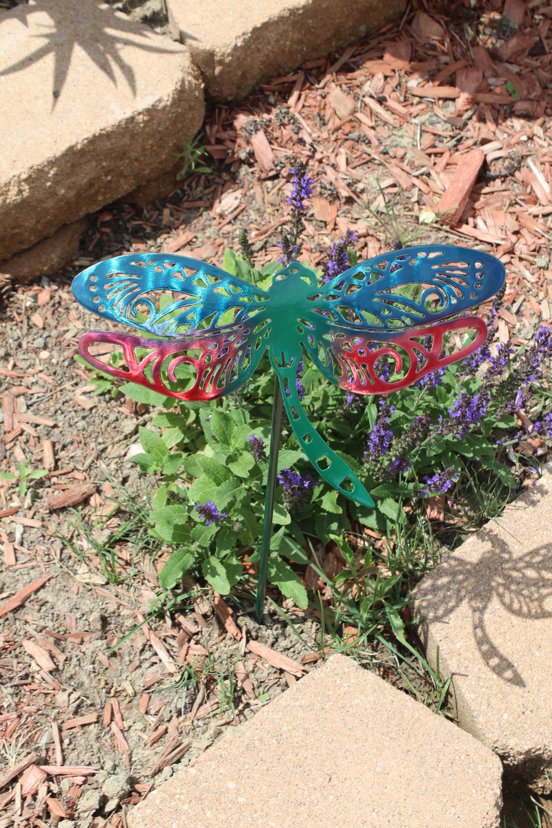 Butterfly/ Dragonfly Yard Stakes Metal Decor