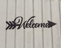 Arrow Welcome Sign Metal Wall Art