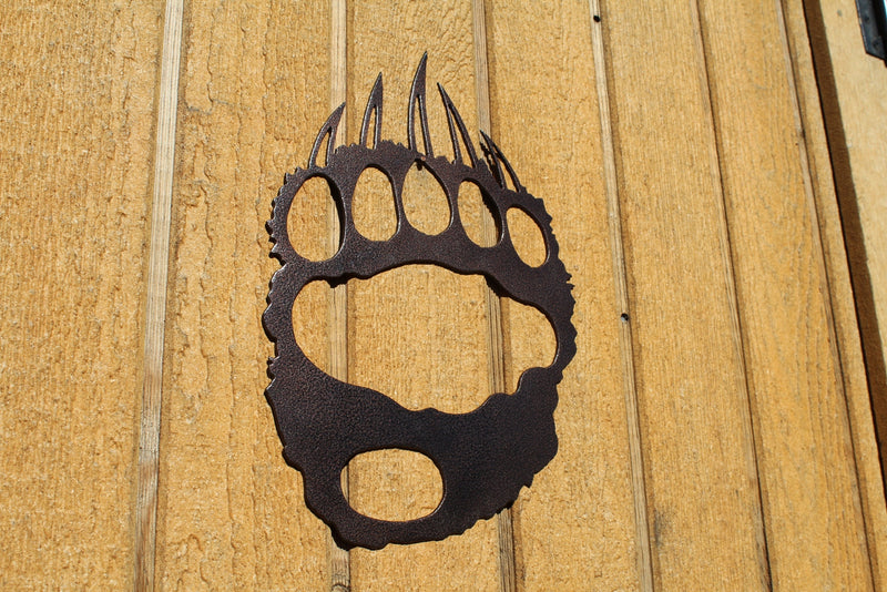 Bear Track Metal Wall Art