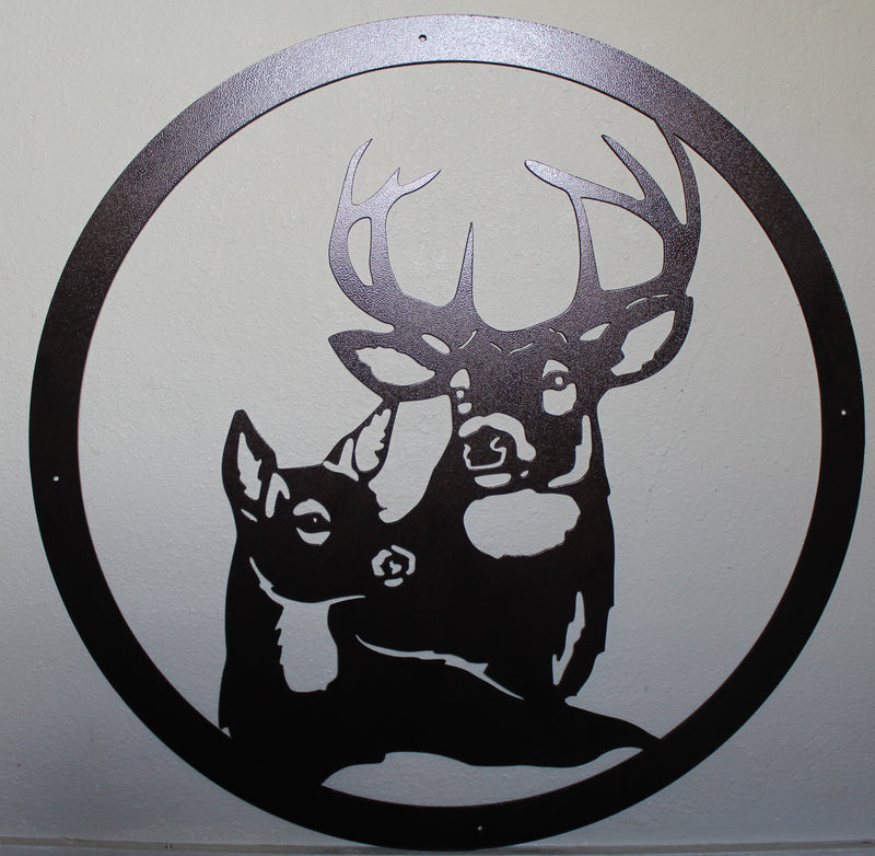 Buck and Doe Metal Wall Art