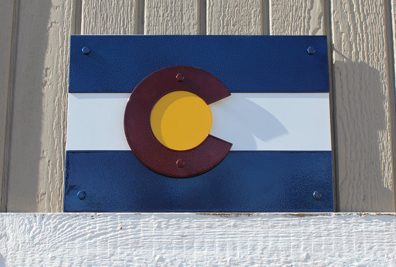 Colorado Flag Metal Wall Art