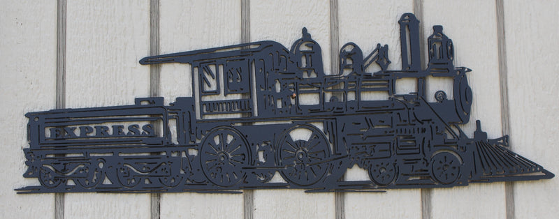 Express Train Metal Wall Art