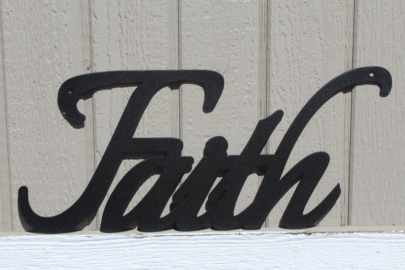 Faith Metal Wall Art