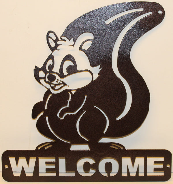 Squirrel Welcome Sign