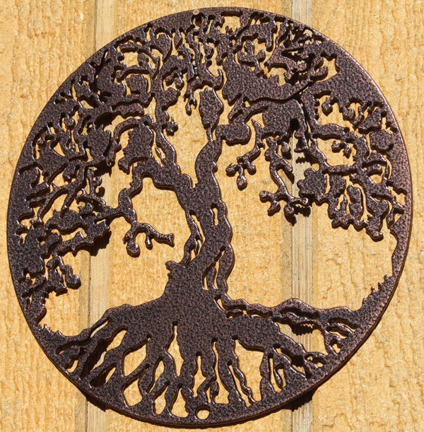 Tree of Life Metal Wall Art Copper Vein