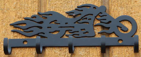 Flamecycle Key Holder Metal Wall Art